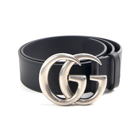 gucci black silver belt|gucci black belt silver buckle.